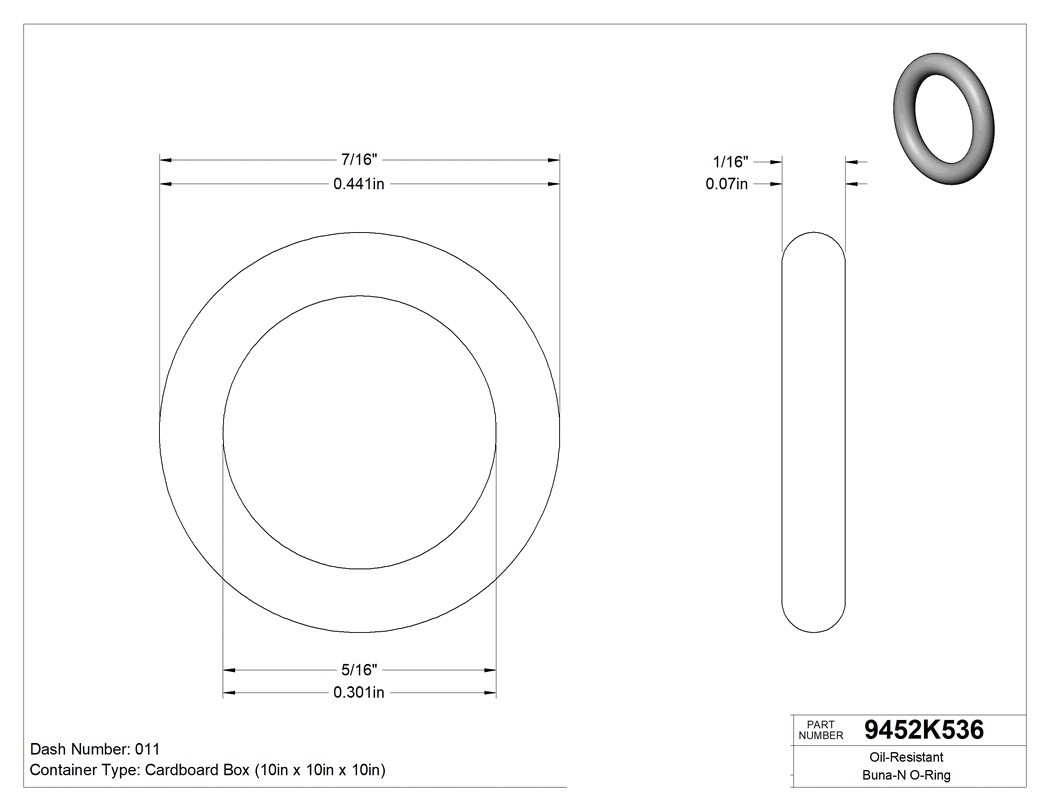 Technical drawing - 9452K536
